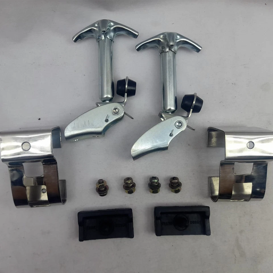 JUEGO DE PESTILLOS PARA CAPÓ TOYOTA LAND CRUISER FJ40 FJ45 BJ40 BJ42 + JUNTA Foto 3 de 4