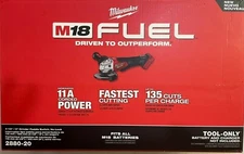 Milwaukee 2880-20 M18 18 volt Fuel 4 1/2 Grinder w Paddle Switch NEW in Box