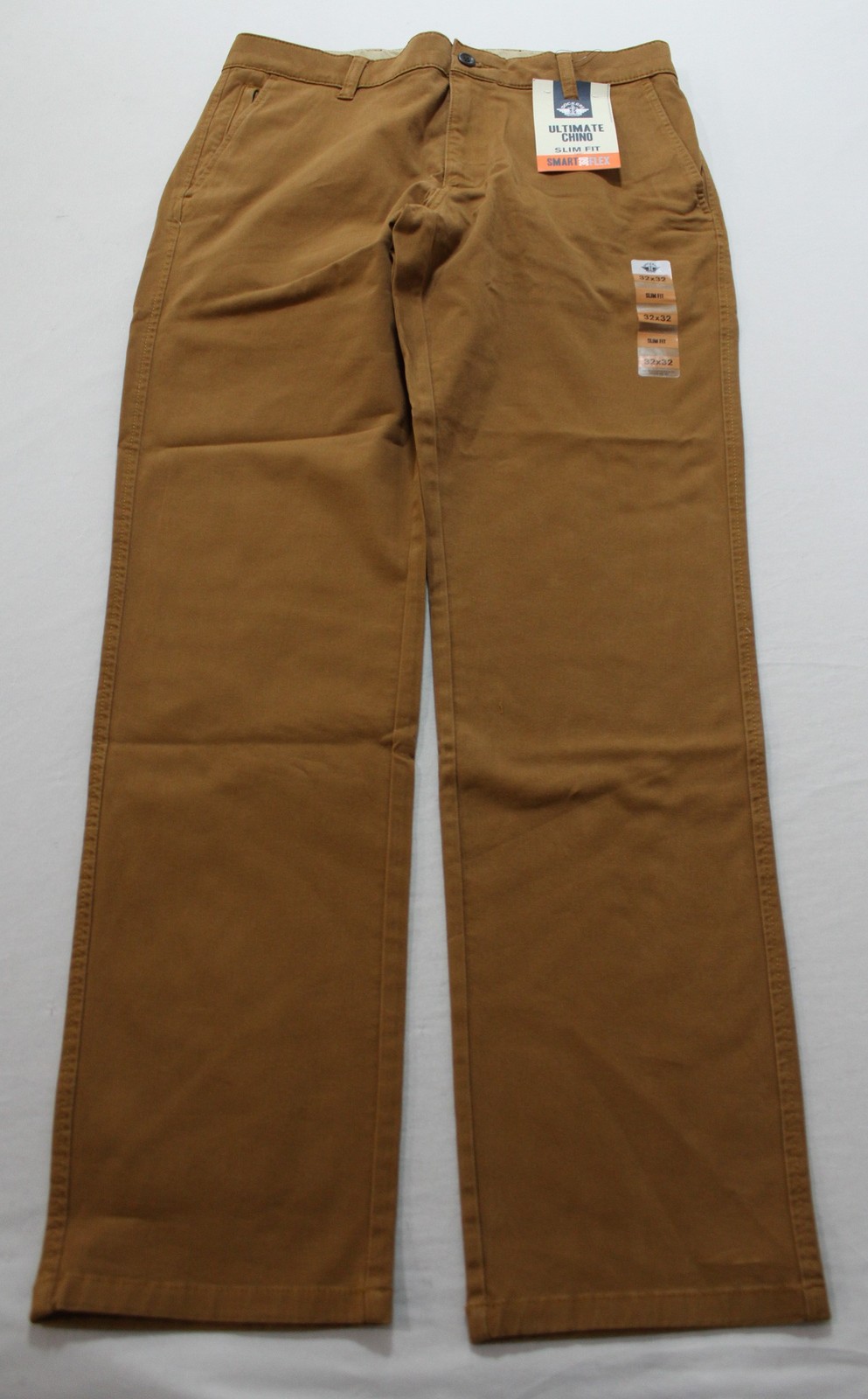 Dockers Men&rsquo;s Slim Fit Flat Front Chino Pants AC2 Brown Si