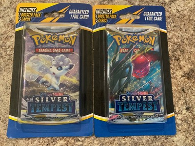 2X Pokemon, TCG Silver Tempest Sword n Shield, 1 Booster Pack, 5