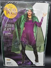 Hocus Pocus Halloween Costume Winifred Sanderson s Cape W/ Hood Adult One Size