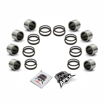 CB1300 Super Four 8 2008 Brake Caliper Pistons Seals Honda Front Stainless Set