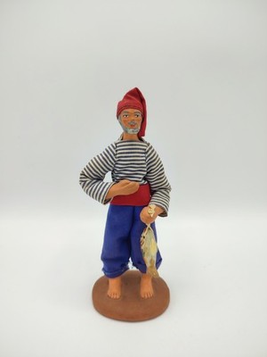 Santon de Provence, Terrakotta, Le marin, signiert M.Chave Aubagne