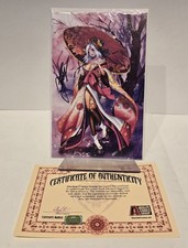 White Widow #7 Megacon "Kimono" Virgin Variant Jamie Tyndall Benny Powell Signed