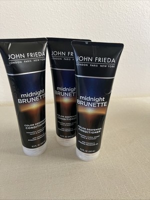 John Frieda Midnight Brunette Color Deepening Conditioner (8.3 Oz)  3pack