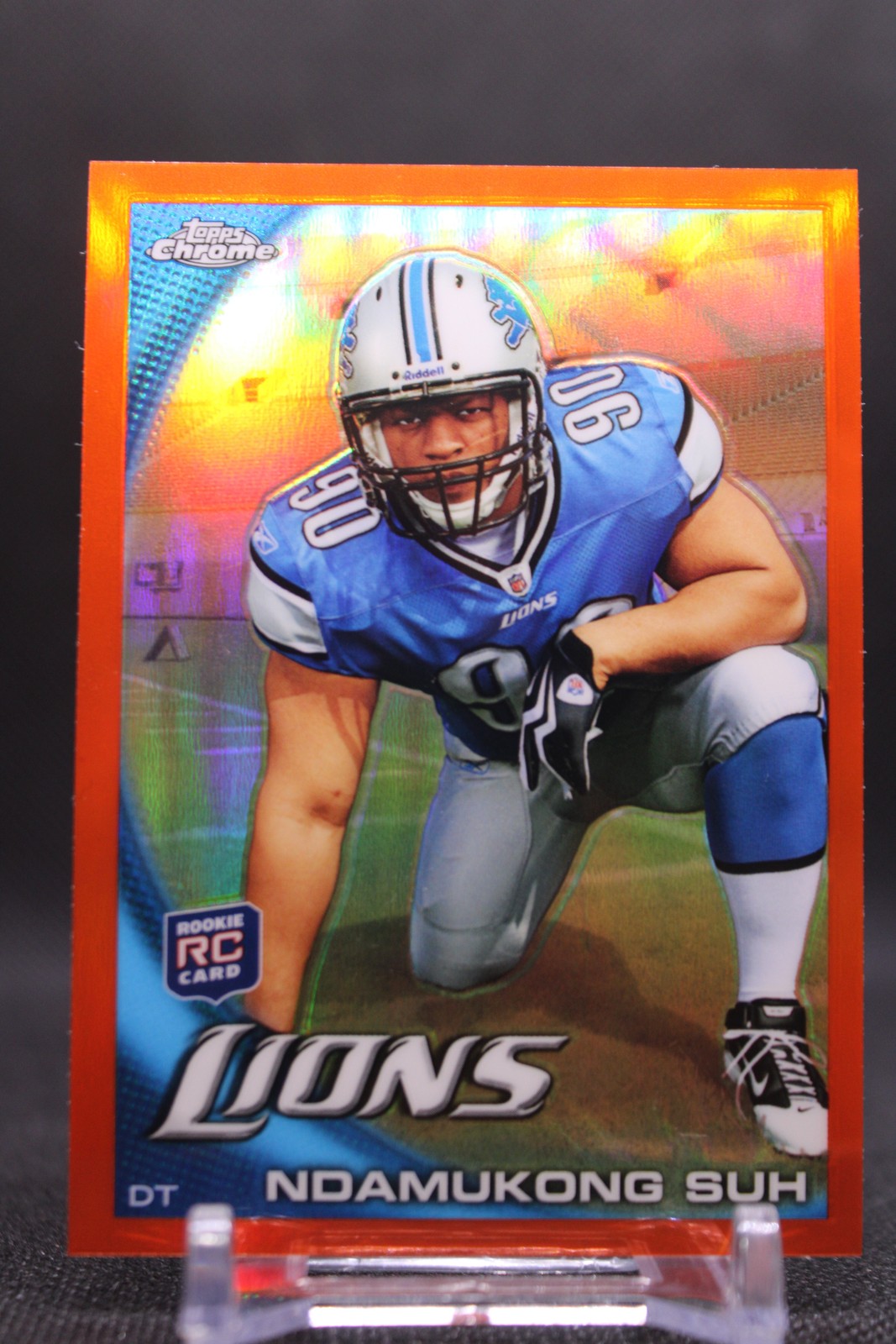 Ndamukong Suh #C160 2010 Topps Chrome Orange Refractors Lions RC