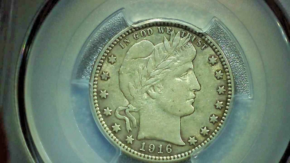 1916-D Barber Quarter PCGS AU50 Circulated! - Image 3 of 4