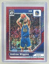 Andrew Wiggins 2024 Panini Donruss Optic #195 Choice Red Prizm /88