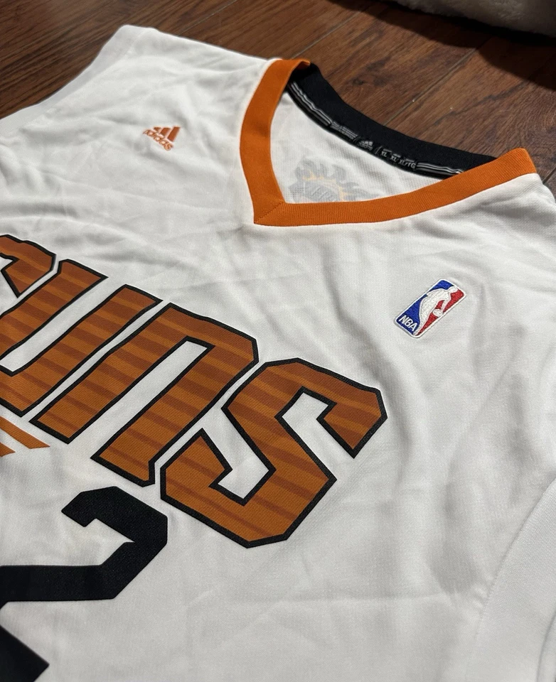 Eric Bledsoe Men's XL Adidas Phoenix Suns WHITE NBA Jersey MINT EUC - Image 2 of 4