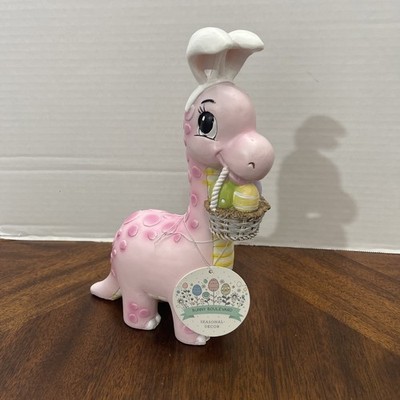 Bunny Boulevard Pink Easter Dinosaur with Easter Egg Basket New with Tags  ️