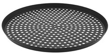 Lloyd Pans Kitchenware 16 inch Perforated Pizza Cutter Pan 16 inch, Dark Gray 