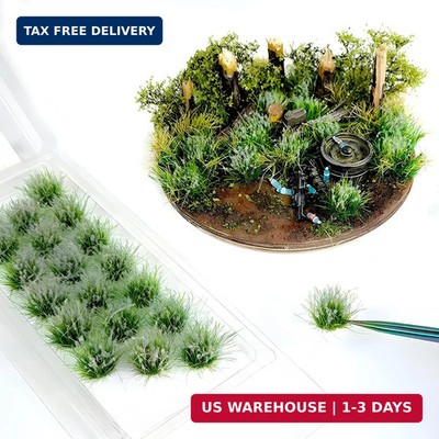 Warmtree 20 Pcs Static Grass Bushy Tufts Lowland Shrubs Scenery DIY Miniature fo