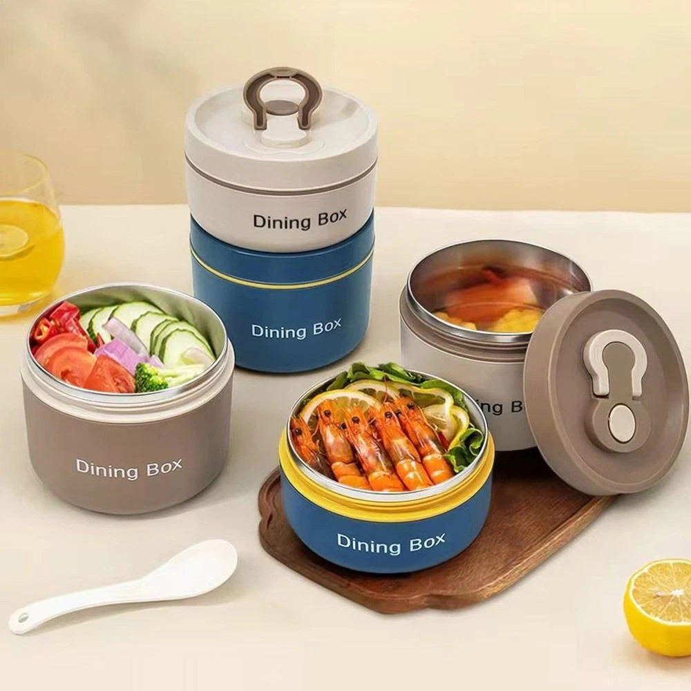 Nikou Thermal Food Container, Portable Thermal Lunch Box Made Of