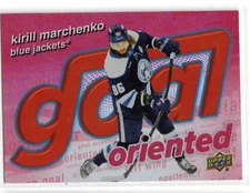 2025-26 UPPER DECK SERIES 1 KIRILL MARCHENKO GOAL ORIENTED RED PARALLEL/199 GO-3