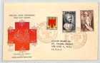FRANCE RED CROSS Illustrated First Day Cover 1950 FDC Paris CHERUB USA RC283