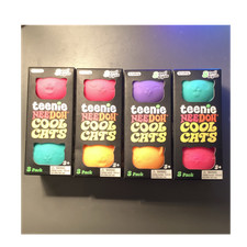 Schylling Teenie NeeDoh Cool Cats Squeeze Toy 3 Pack x 4 With 12 Cats In Total