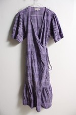 Next Beachwear Womens Wrap Dress Purple - Size 18 (M6)