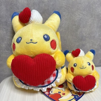 Pokémon Center Original Pikachu Sweetheart Diner Heart Plush Toy