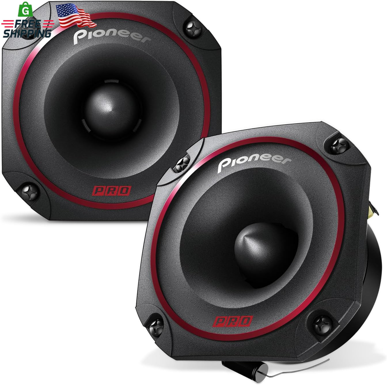 PIONEER P.R.O. Series TS-B351PRO 3.5&rdquo; Tweeters (Pair) &ndash; 250W Max, Perfect for Hi