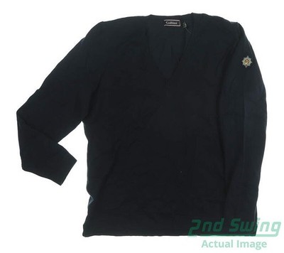 New W/ Logo Womens Golftini Pullover X-Large XL Navy Blue MSRP $120 SW14VNV