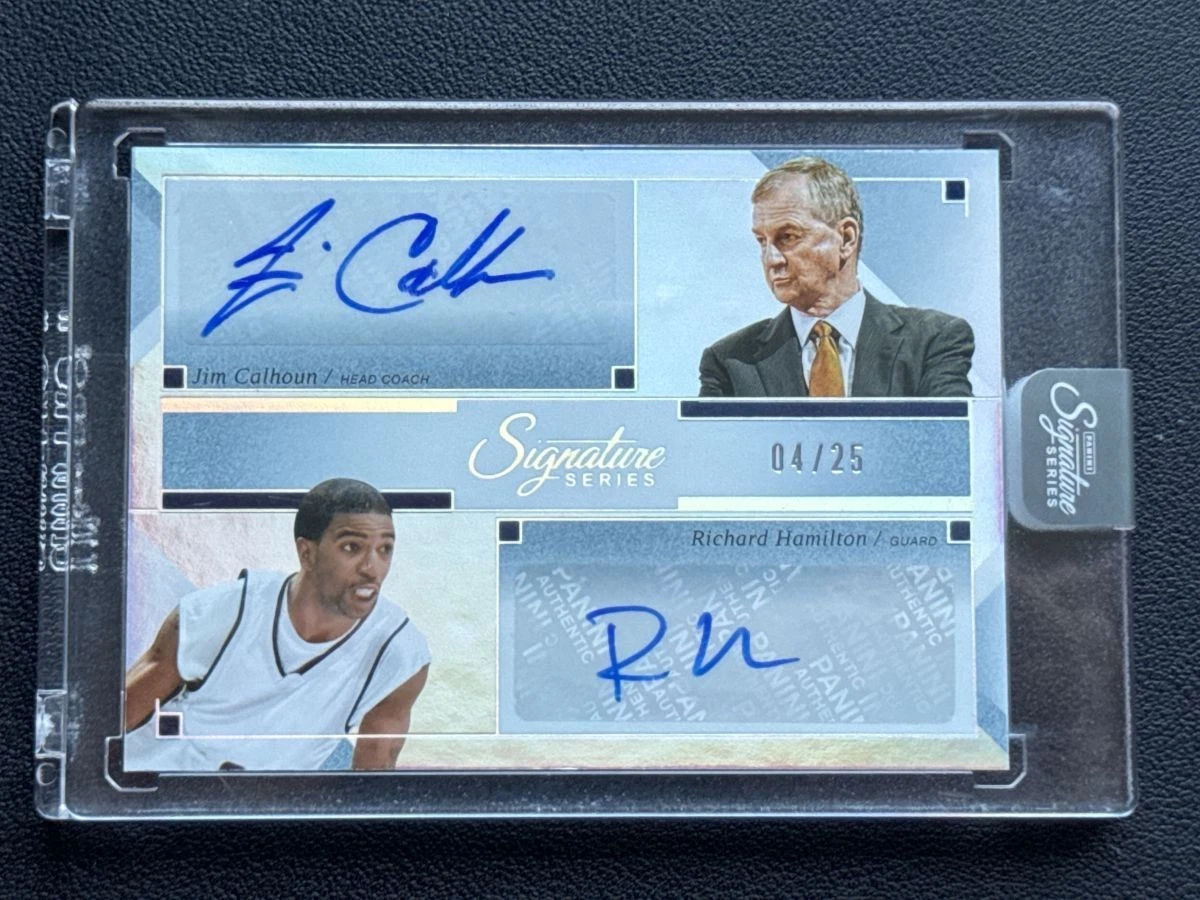 Richard Hamilton Autographed Basketball Sports Trading Cards 