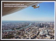 Zeppelin Postkarte Luftschiffen f&uuml;r Frankfurt 2021 mit SonderMarke Postfrisch.