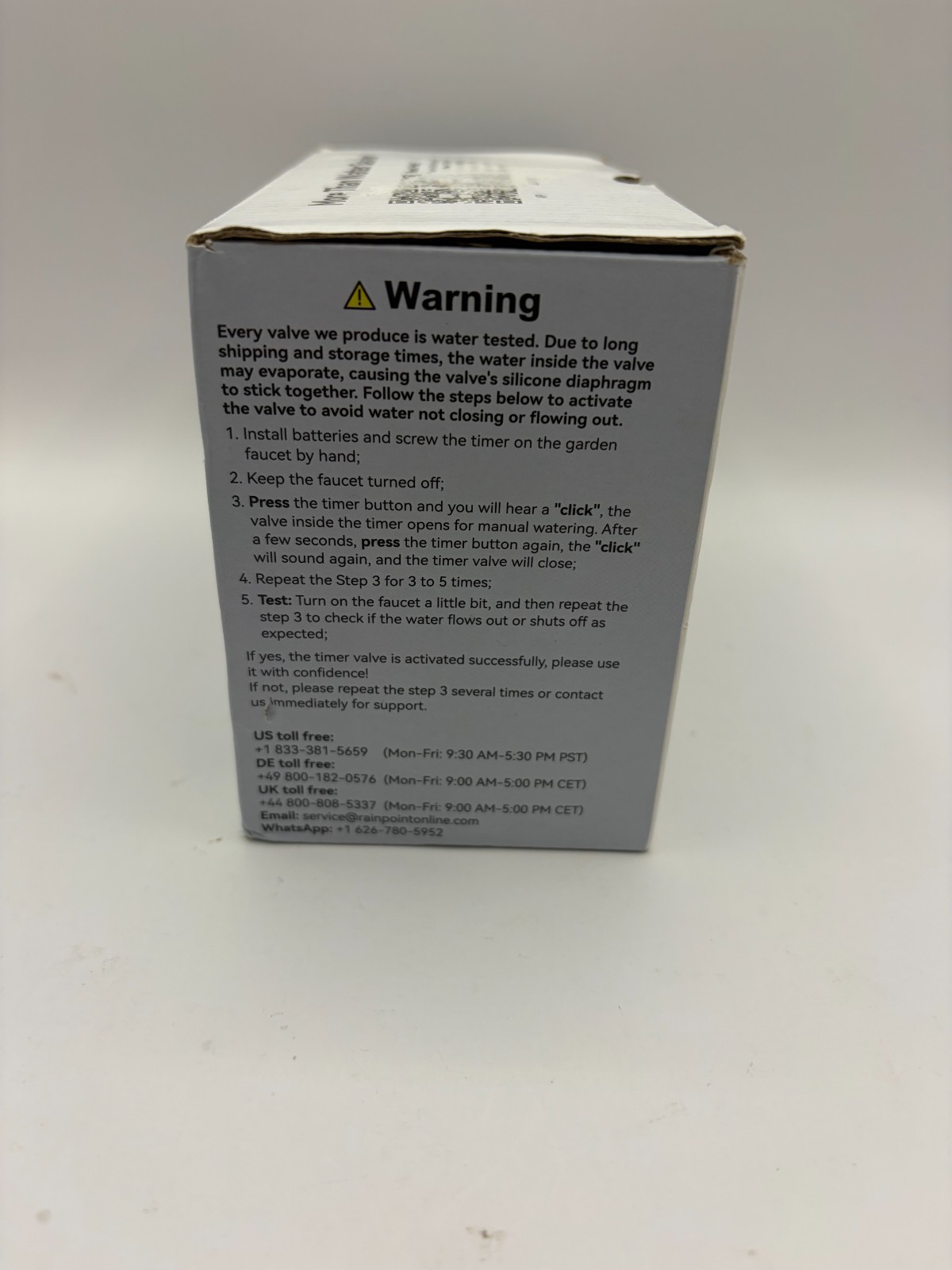 RainPoint Bluetooth Sprinkler Timer Controller With WiFi Hub - TTV102B+TWG009BW