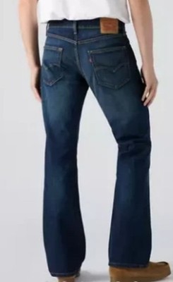 Levis 527 Slim Boot Cut Denim Jeans 34Wx36L Dark Wash Excellent Condition!