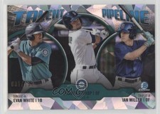 2019 Bowman Talent Pipeline Chrome Atomic Refractor Ian Miller Evan White 4pn