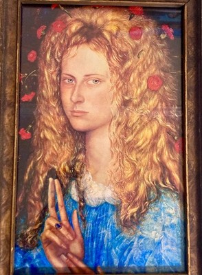 Austrian Artist Ernst Fuchs Art (Print) Eva Christina Framed