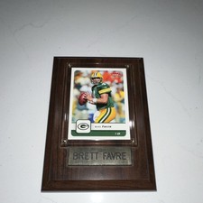 Fleer Brett Favre Green Bay Packers Trading Card Plaque Wall Mounted Engraved
