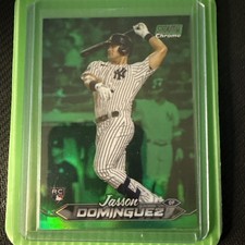 Jasson Dominguez 2024 Topps Stadium Club #232 Green Chrome RC Rookie Yankees
