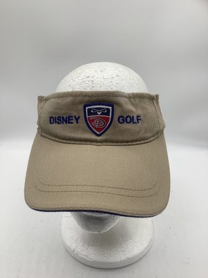 Disney Golf Tan Adjustable Cotton Canvas Golf Visor H10