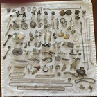 Sterling Silver Vintage Jewelry 363 Grams, Earrings, Brooches, Rings, Chains