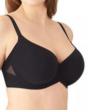 NWT 74 Wacoal 853281 Ultimate Side Smoother T-Shirt Bra Underwire Black-42DDD