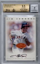 1996 Leaf Signature Autographs #62 Jim Edmonds BGS 9.5
