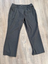 Worthington Curvy Trousers Women  s 12P Gray Dress Pants Petite