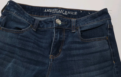 American Eagle Outfitters Girls Jegging Jeans Blue Size 4 Regular Super Stretch