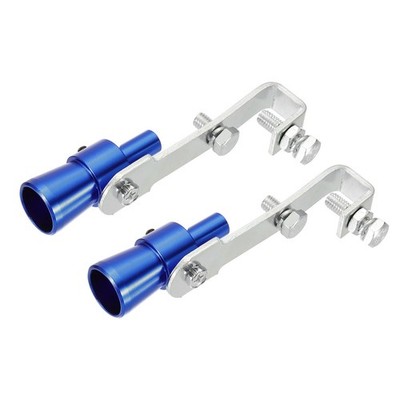 2 Pcs Car Exhaust Whistle, Sound Exhaust Muffler Pipe Whistle, Blue