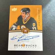 Upper Deck Bear Tracks Autographs Ken Linseman Boston Bruins Centennial #BT-KL