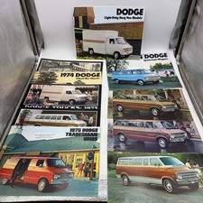 1973&ndash;1975 Dodge & Plymouth Van and School Bus Brochure Collection Lot Vintage