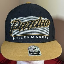 Purdue Boilermakers Hat Cap Snap Back Mens One Size Camel 47 Football Hat New