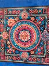 Stamped Cross Stitch Geometric Design 14ct 30x30cm 24 Colors Project Bag DIY Kit