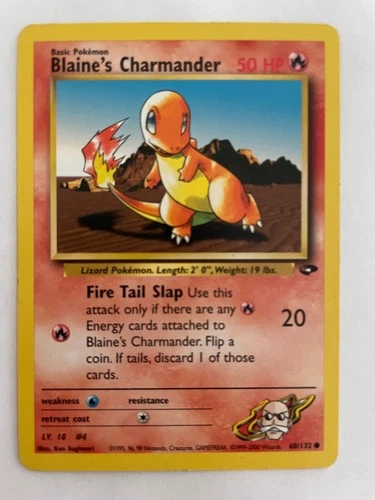 Blaine's Charmander Pokémon TCG Gym Challenge 60/132 NM