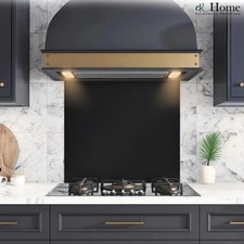 eR Home Stainless Steel 1mm Splashback for Kitchen With Black Brushed Finish