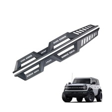 Bronco Running Boards - Compatible with Ford Bronco 2021-2023, Black Powder C...