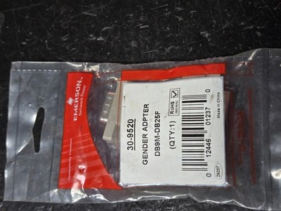 DB9M/DB25F adapter Emerson Netwrok Power # 30-9520 New in Pkg