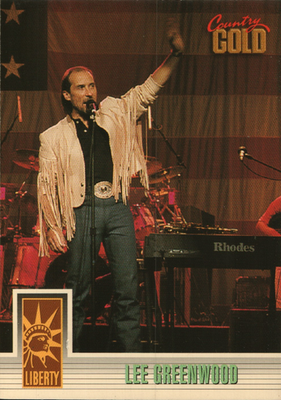 #ad 1993 Sterling Country Gold Series 2 #142 Lee Greenwood $1.98