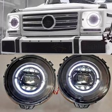 For Mercedes Benz G-class W463 Black LED DRL HEADLIGHTS W464 style 86-06 G550