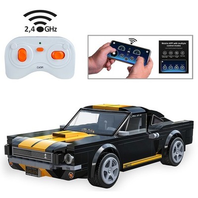 CaDA Shelby GT350 H 1:20 schwarz 2,4GHz Bricks Klemmbaustein